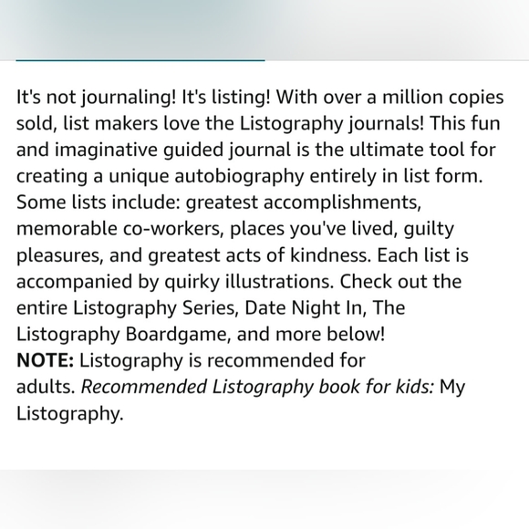 Chronicle Books Listography : Your Life in Lists New Journal for you friend New - Picture 4 of 14